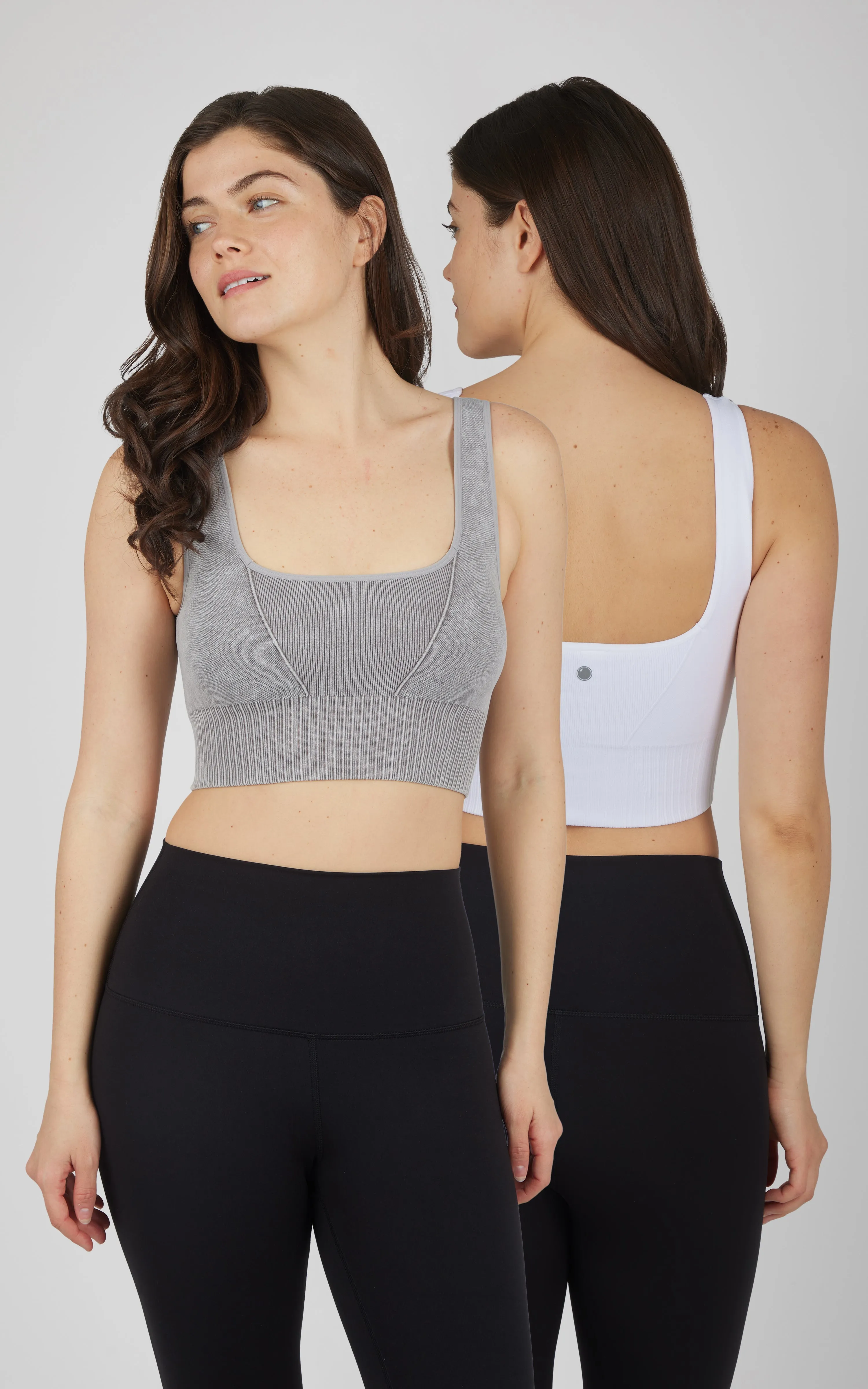 2 PK Stonewash Seamless Bra Tank