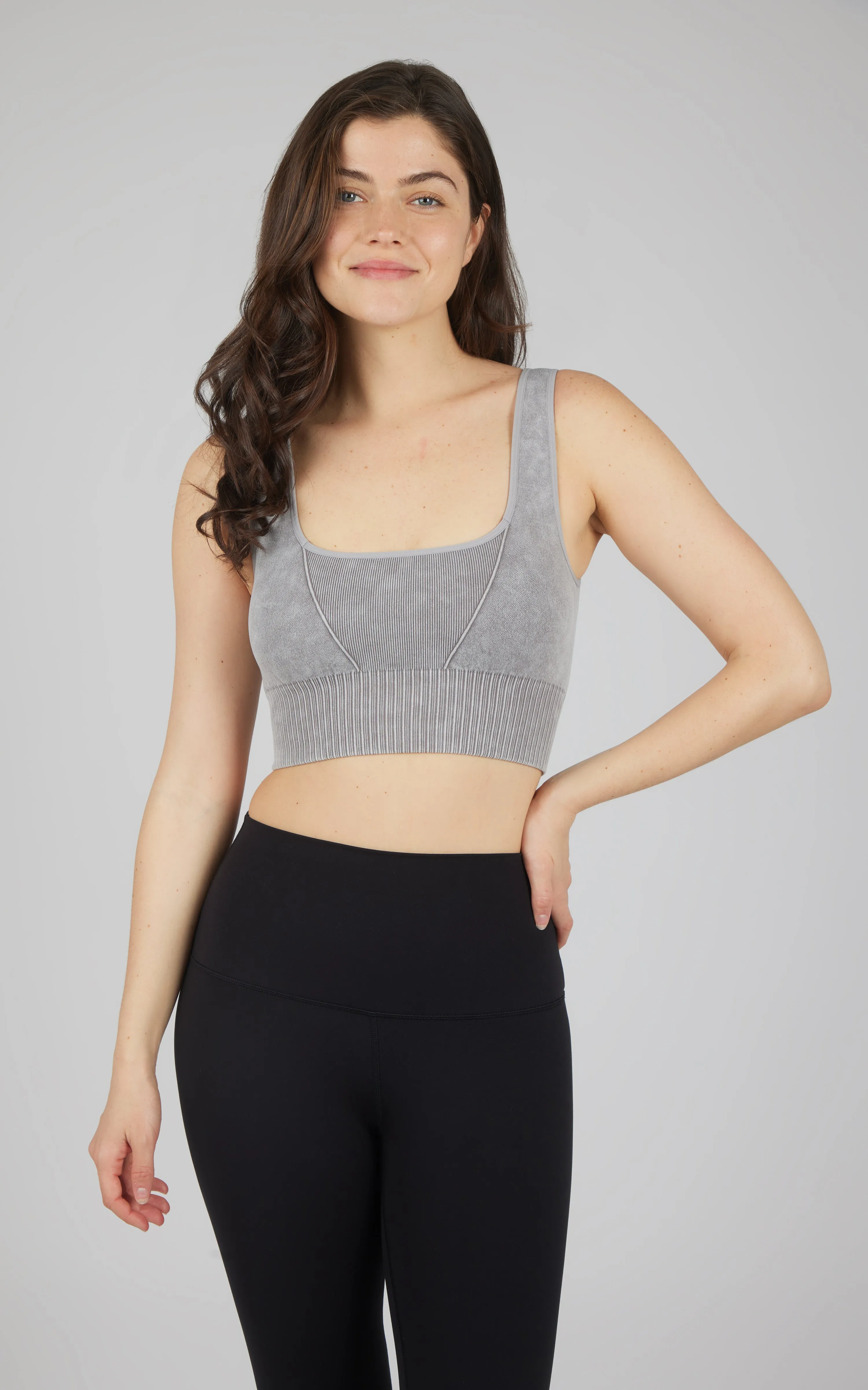 2 PK Stonewash Seamless Bra Tank