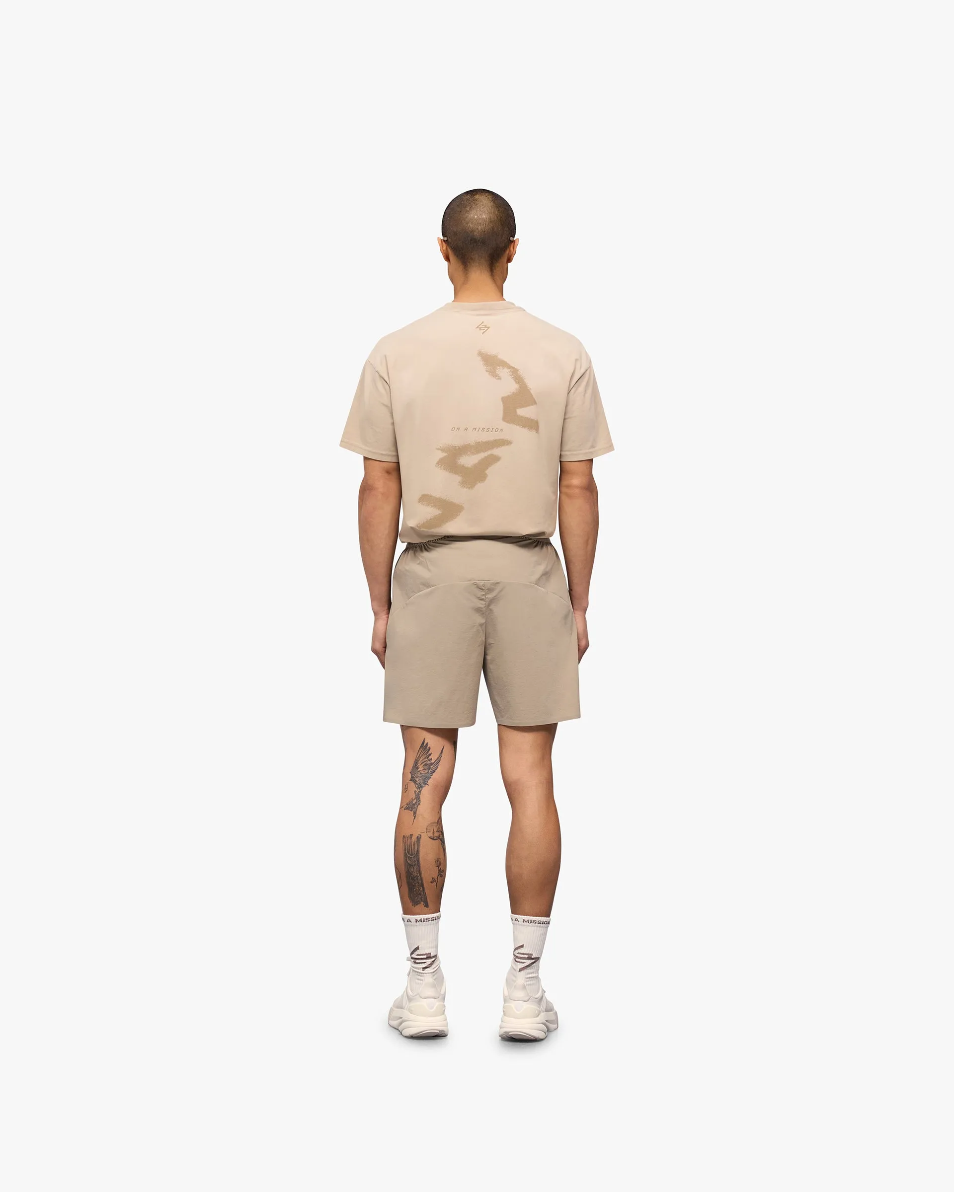 247 Training Shorts - Pebble