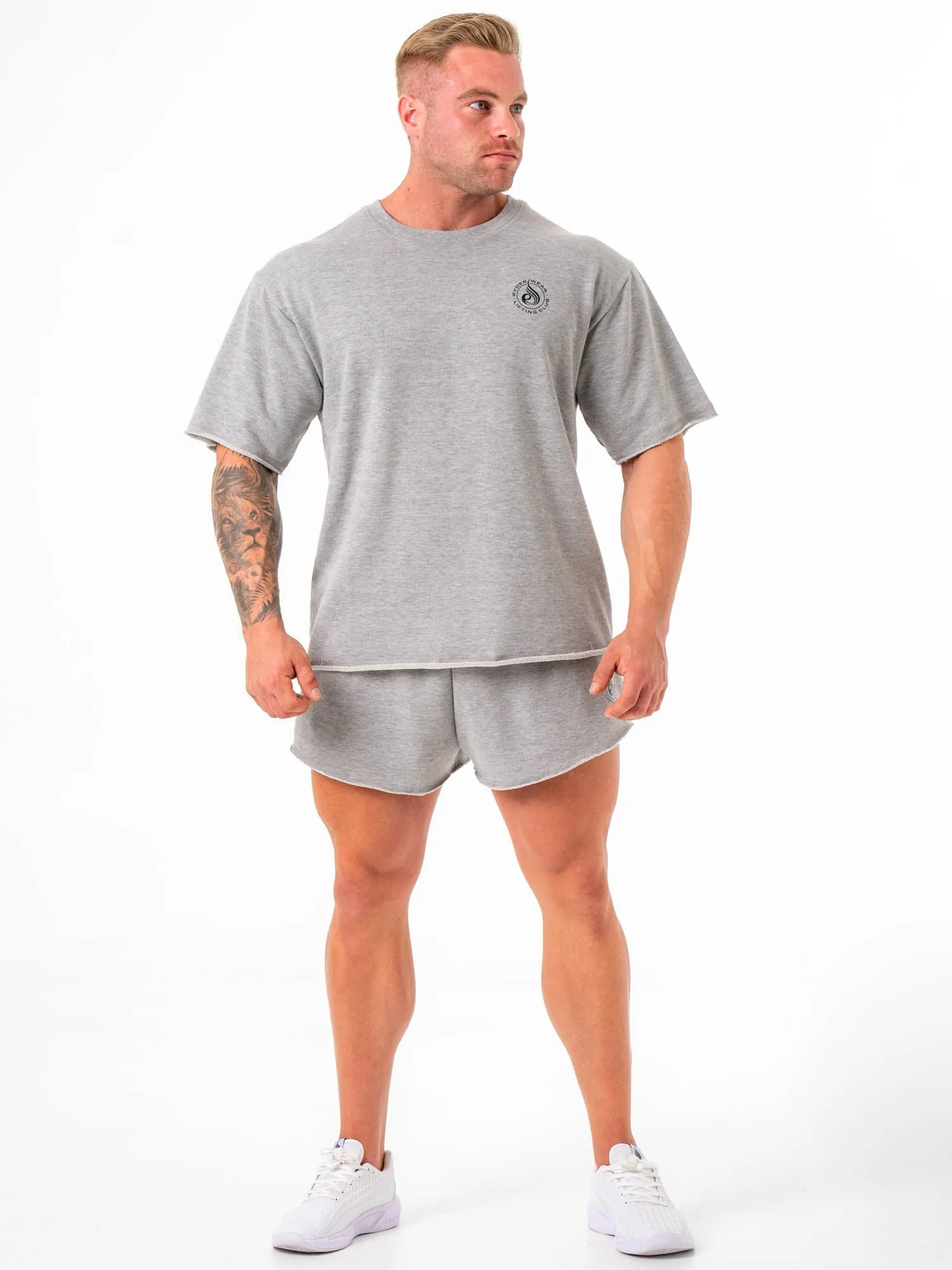 3" Fleece Shorts - Grey Marle