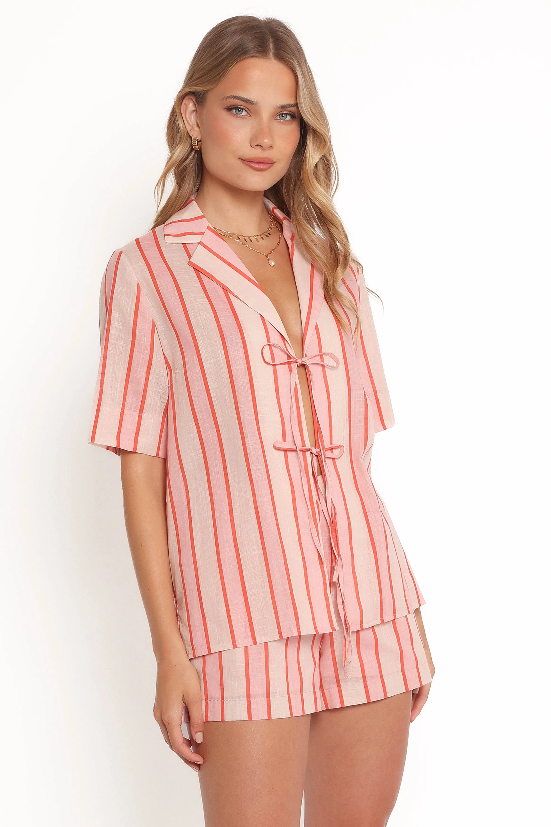 Aaliyah Shorts - Pink Stripe