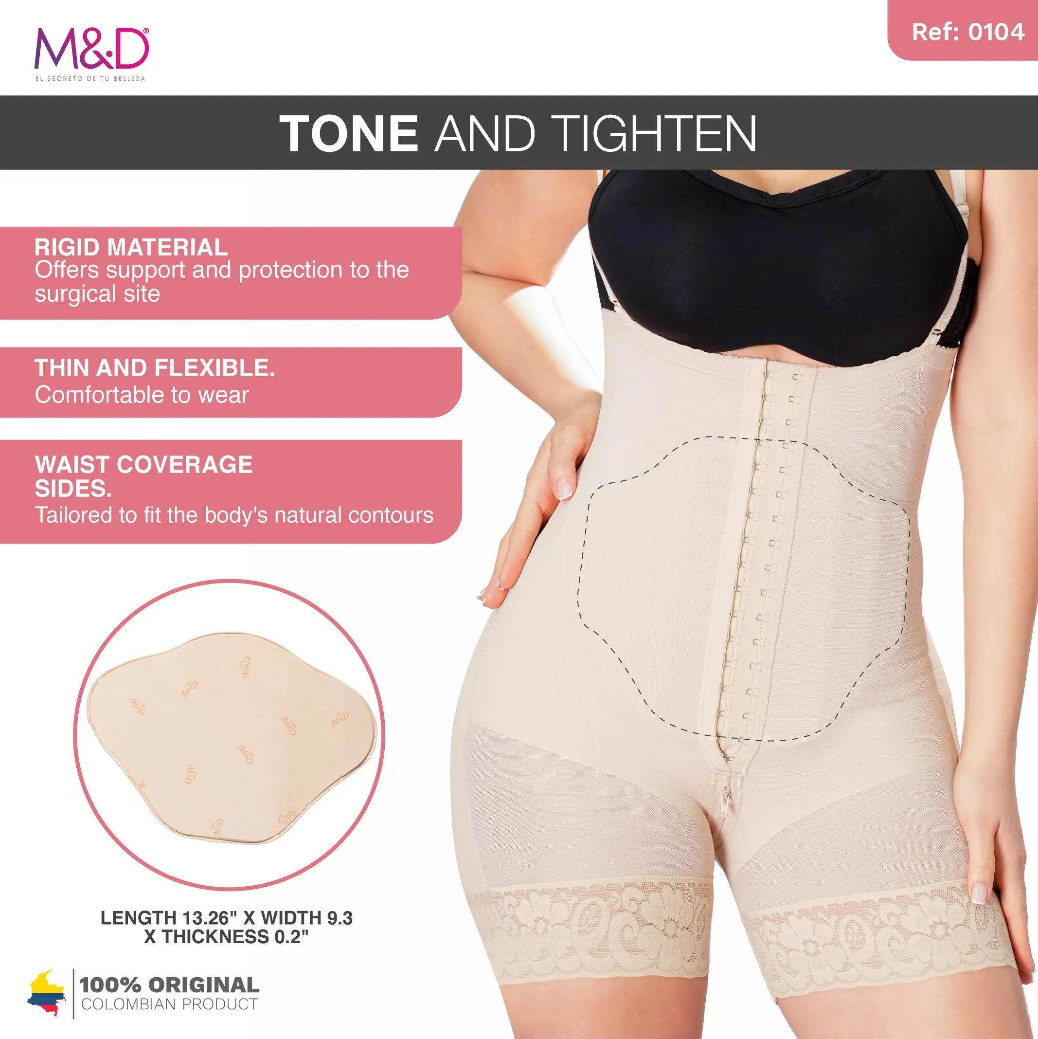 Ab Board MYD 0104 | Post Surgery Liposuction Tummy Tuck Butterfly Abdominal Compression Board