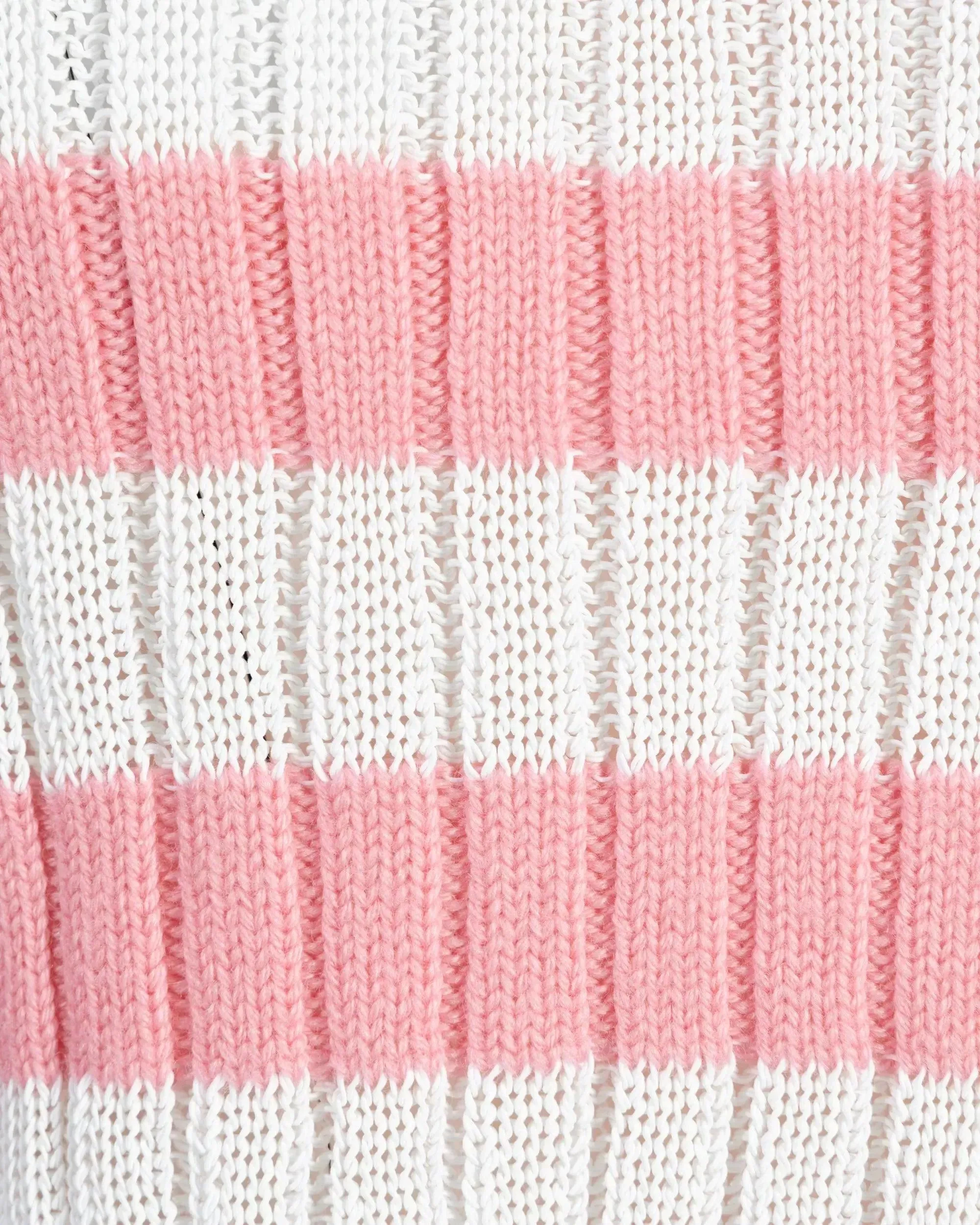 Balmain X Barbie Off Shoulder Knit Crop Top