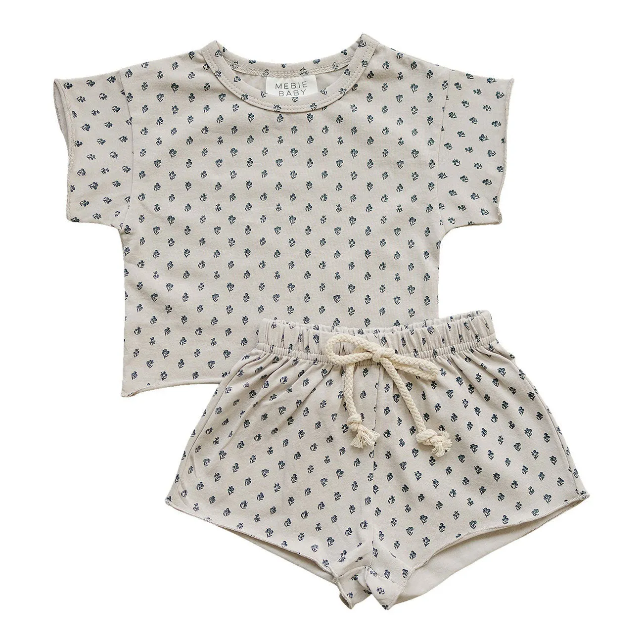 Berry Floral Short Set