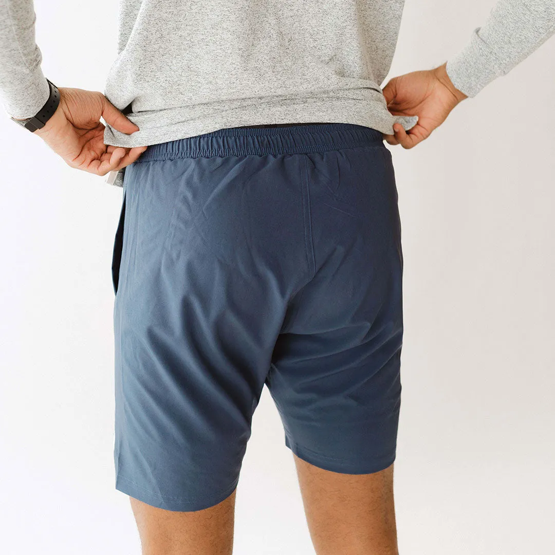 BYU Wind and Sea Shorts, Indigo
