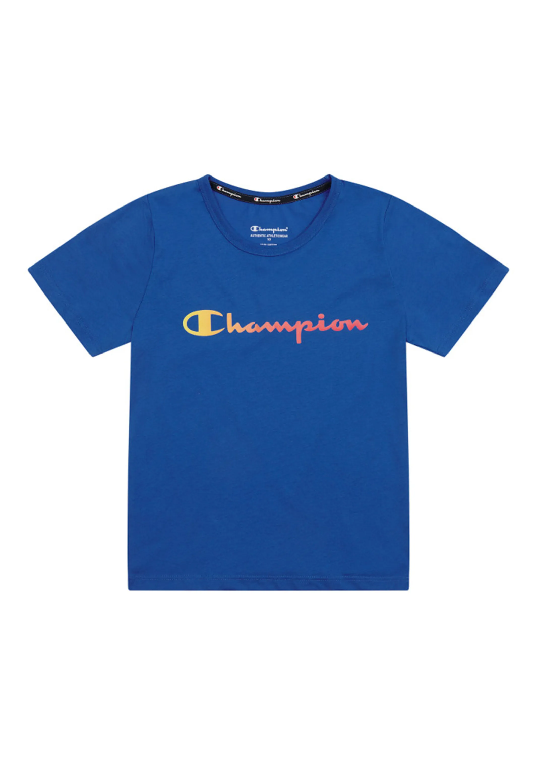 Champion Junior Ombre Script Tee Blue