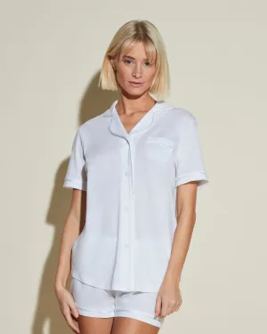 Conjunto De Pijama Con Camisa De Manga Corta Y Pantalones Cortos