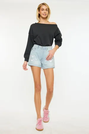 Daisy High Rise Mom Shorts