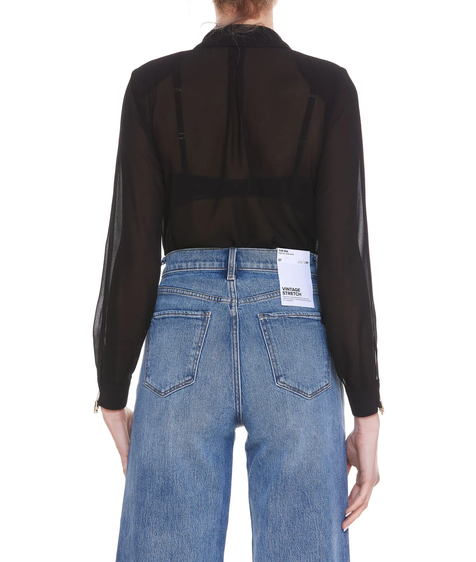 Elisabetta Franchi V-Neck Buttoned Bodysuit