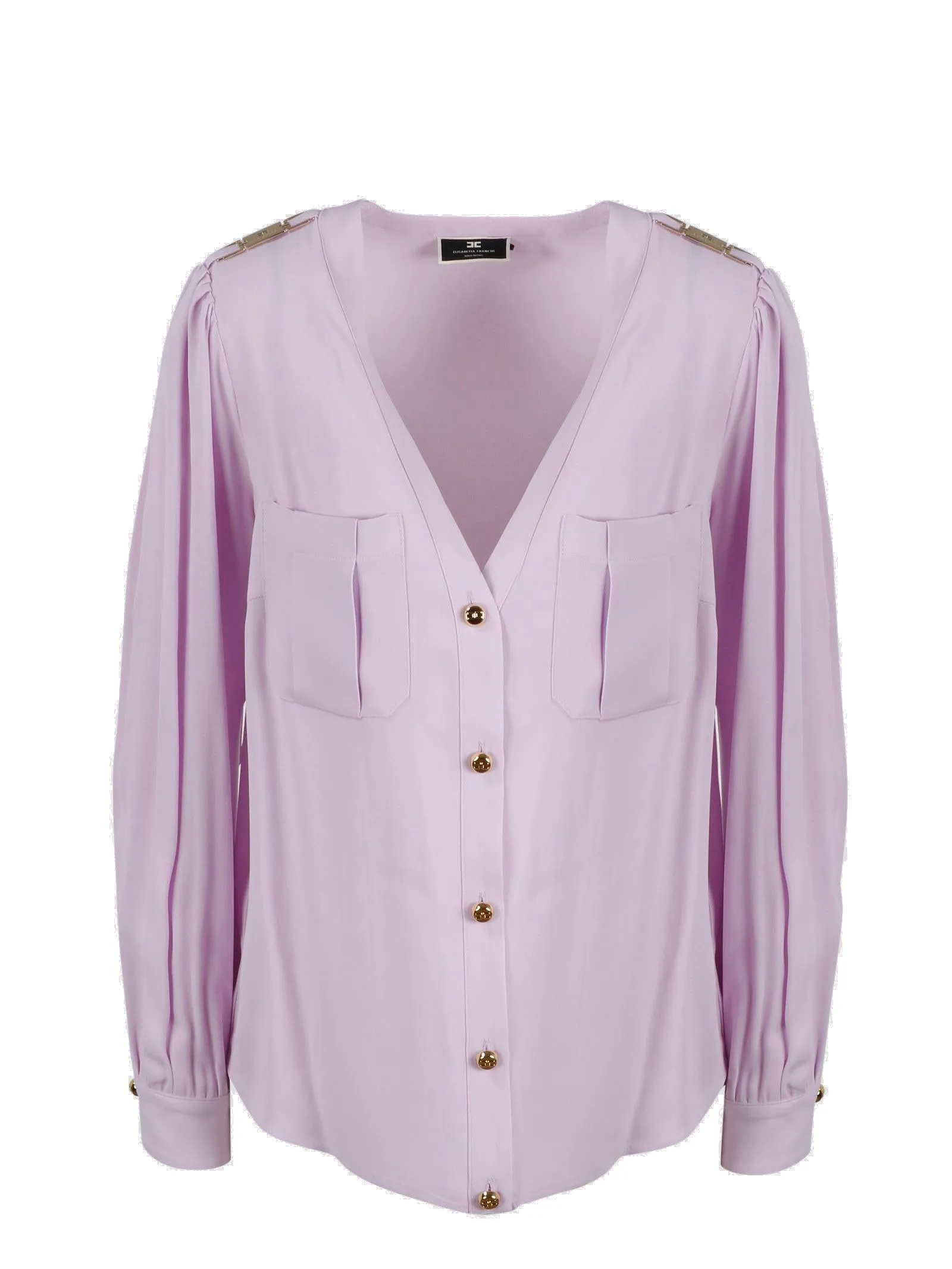 Elisabetta Franchi V-Neck Buttoned Shirt