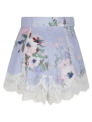Everley Lace Trim Tuck Short