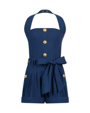 Halterneck Overall Shorts