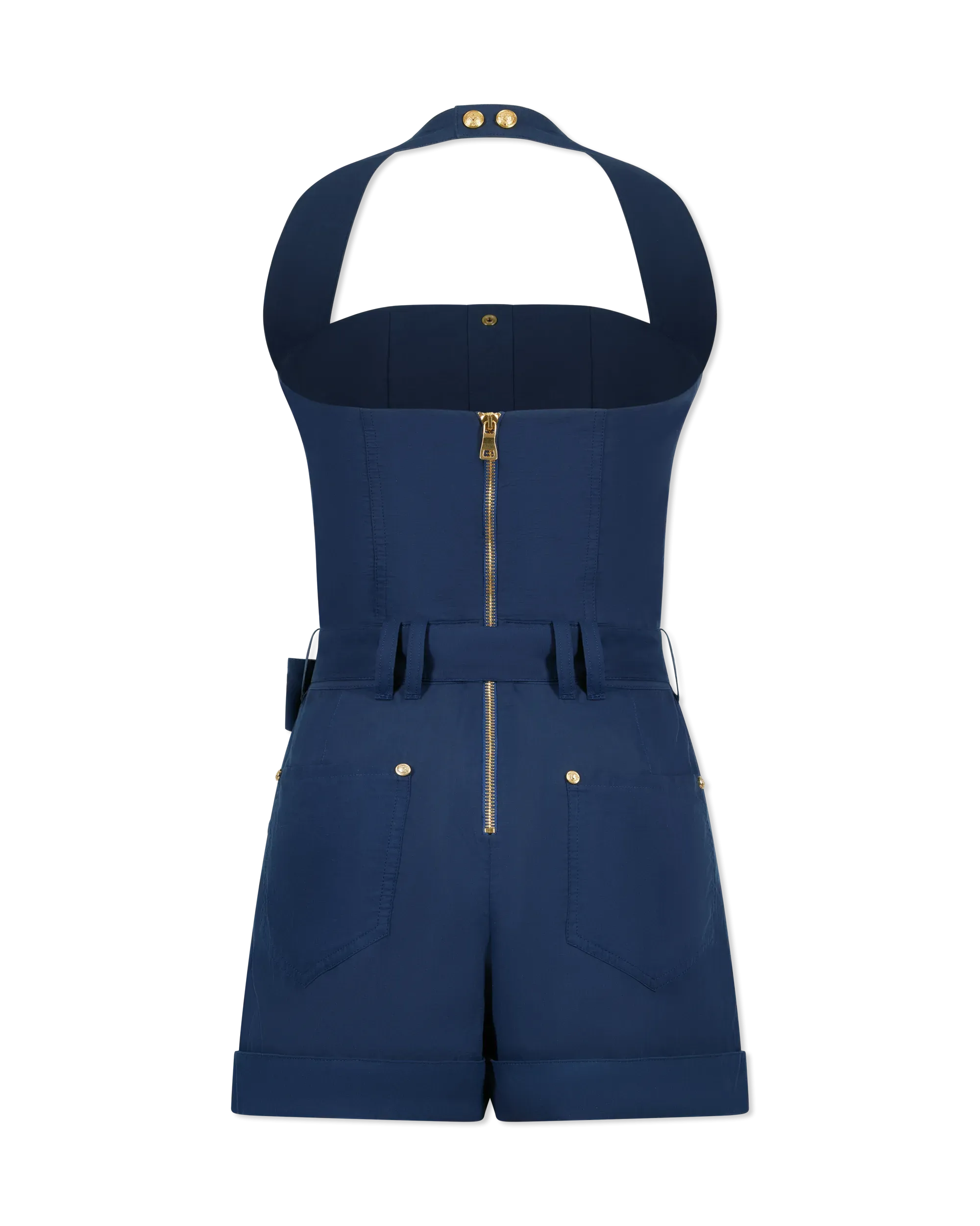 Halterneck Overall Shorts