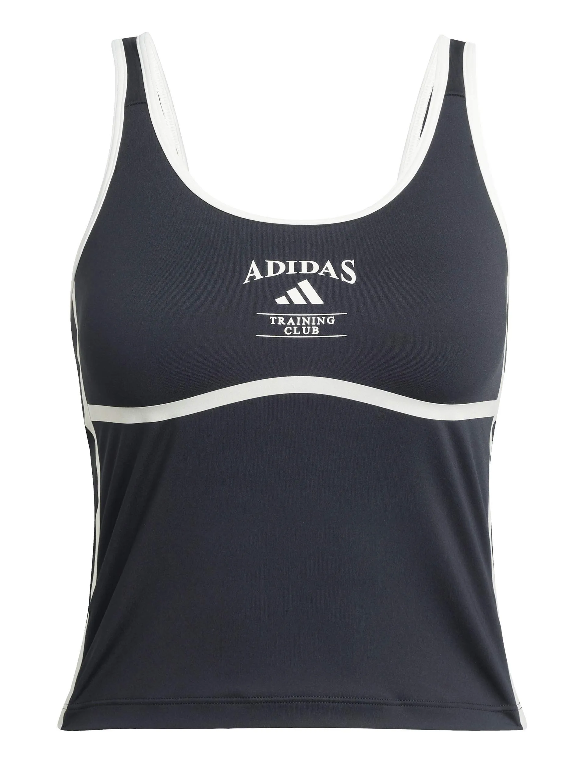 Heritage Tank Top With Integrated Low Support Bra - Black/Chalk White