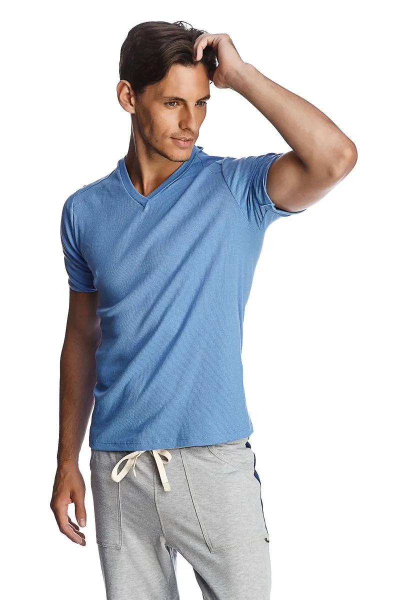 Hybrid V-Neck (Ice Blue)