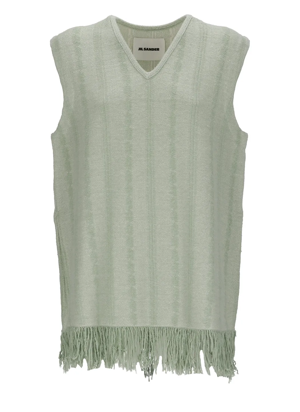 Jil Sander Fringed V-Neck Top