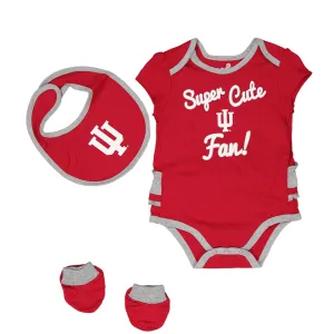 Kids' (Infant) Indiana Hoosiers Trifecta Set (K423JQ 85N)