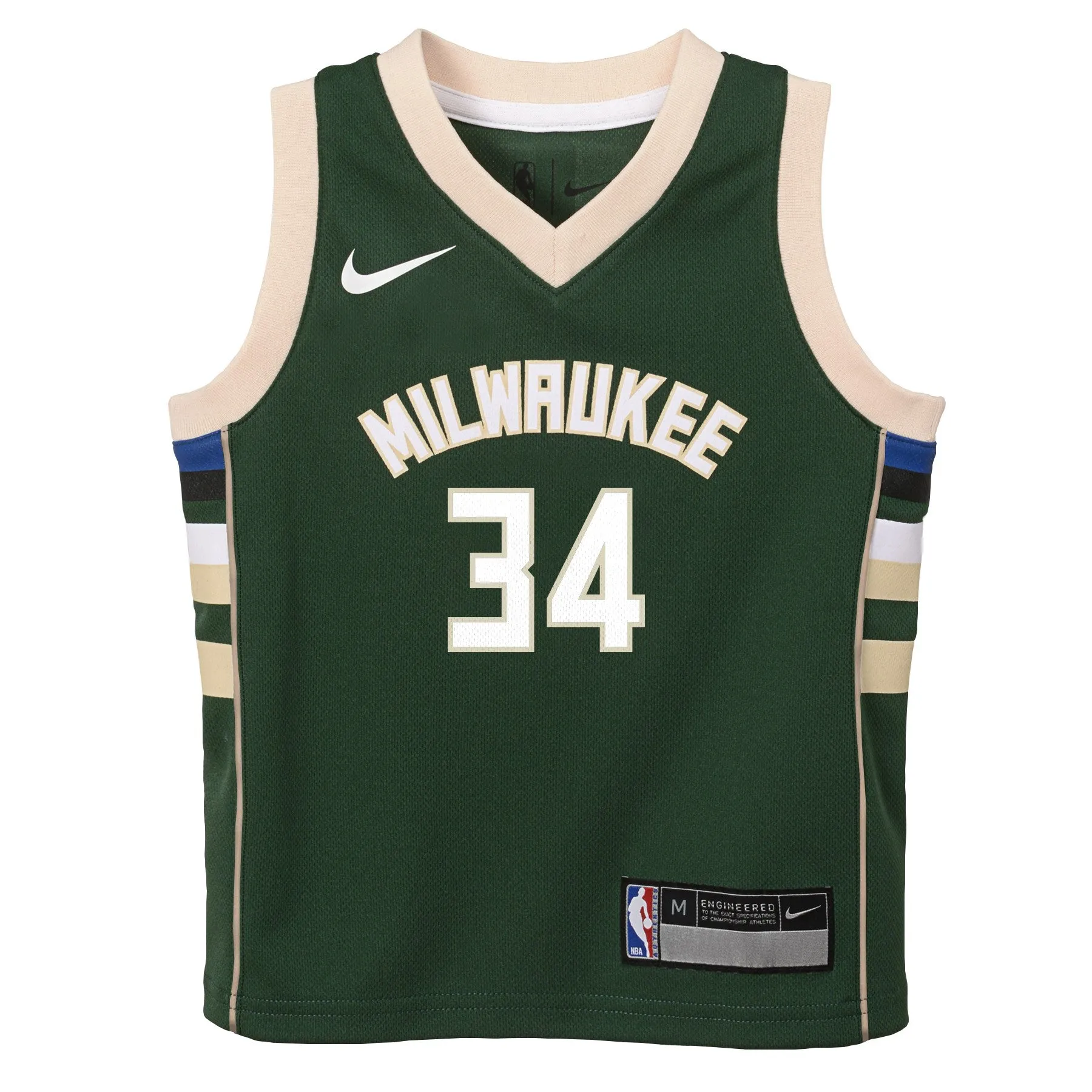 Kids Milwaukee Bucks Giannis Antetokounmpo Nike Icon Edition Green Child Swingman Jersey