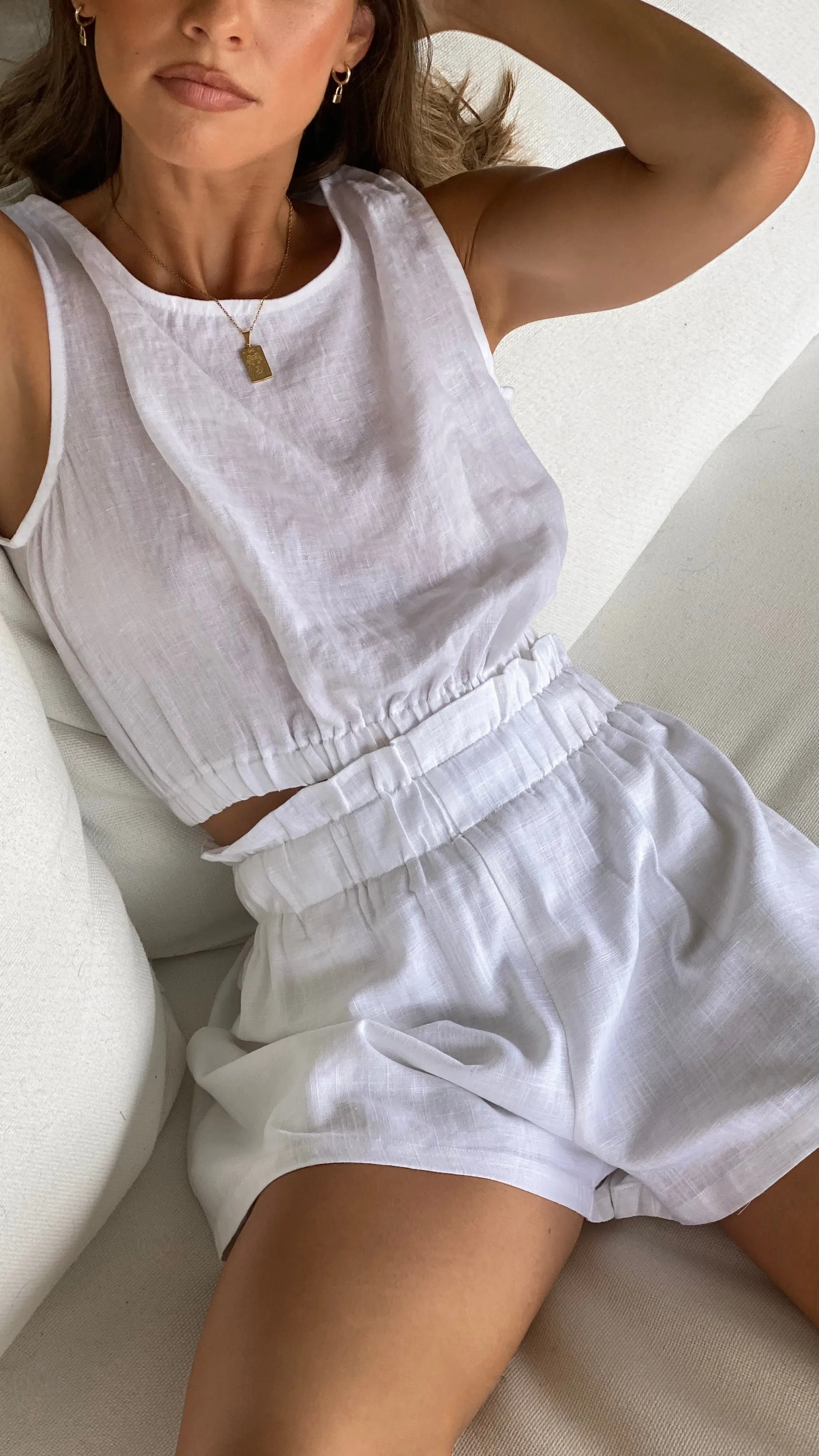 Leila Shorts - White