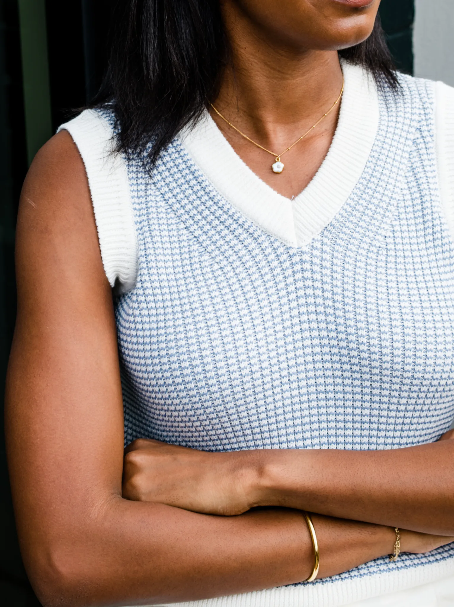 Liza V-Neck Sweater Vest