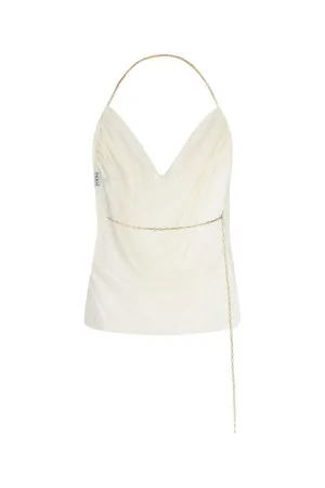 Loewe V-Neck Chained Strap Top