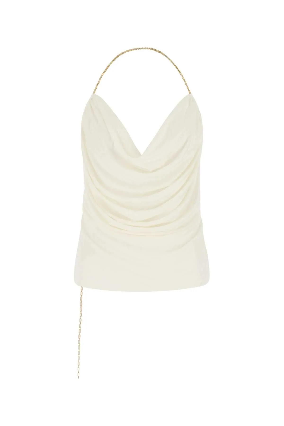 Loewe V-Neck Chained Strap Top