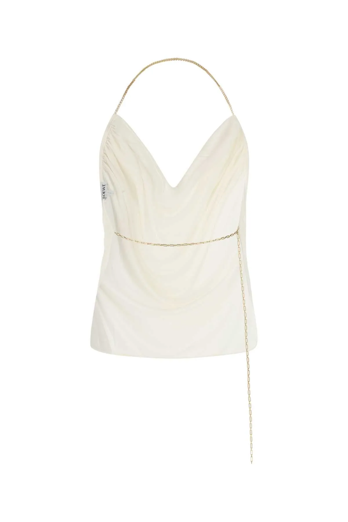 Loewe V-Neck Chained Strap Top
