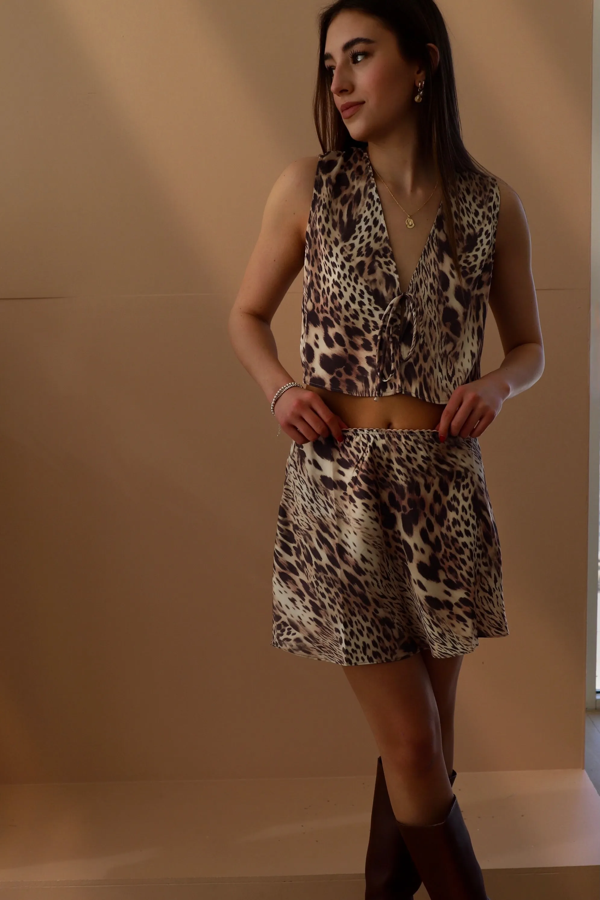 LUEY LEOPARD TOP