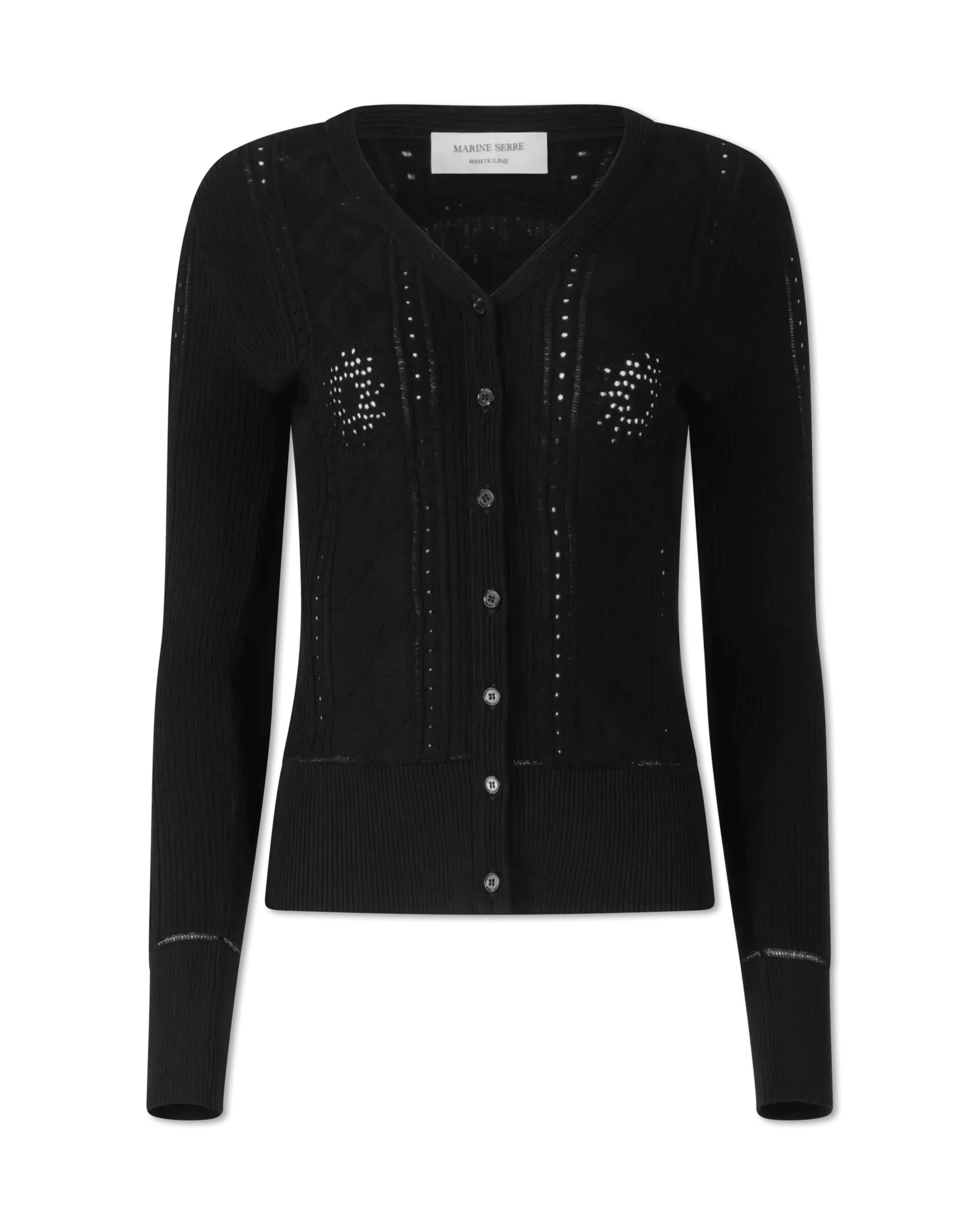 Lunar Pointelle Knit Cardigan