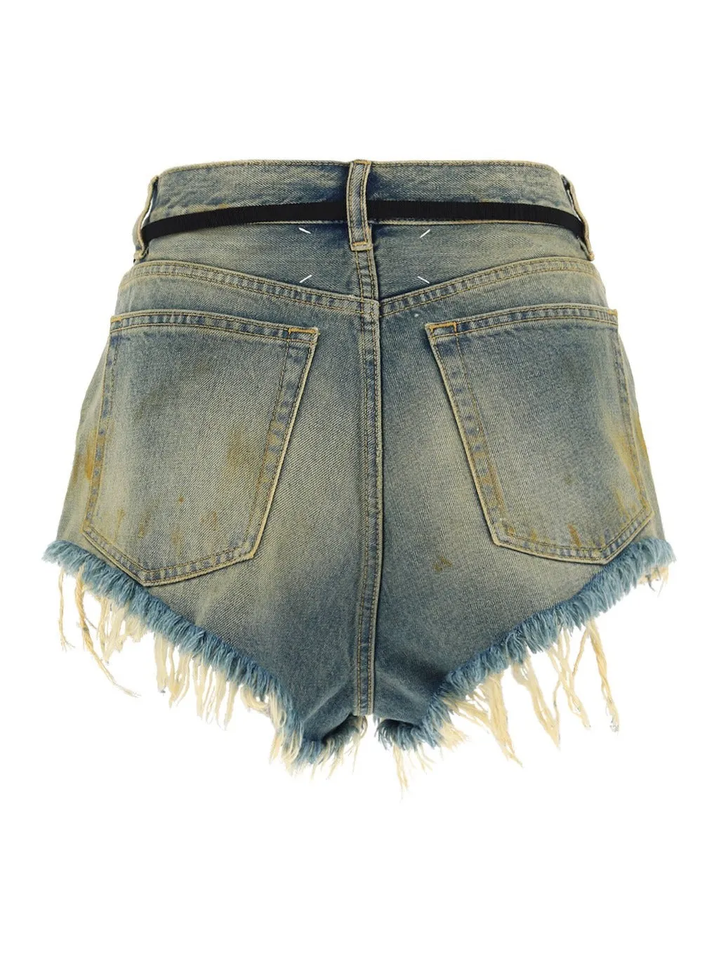 Maison Margiela Mid-Rise Distressed Shorts