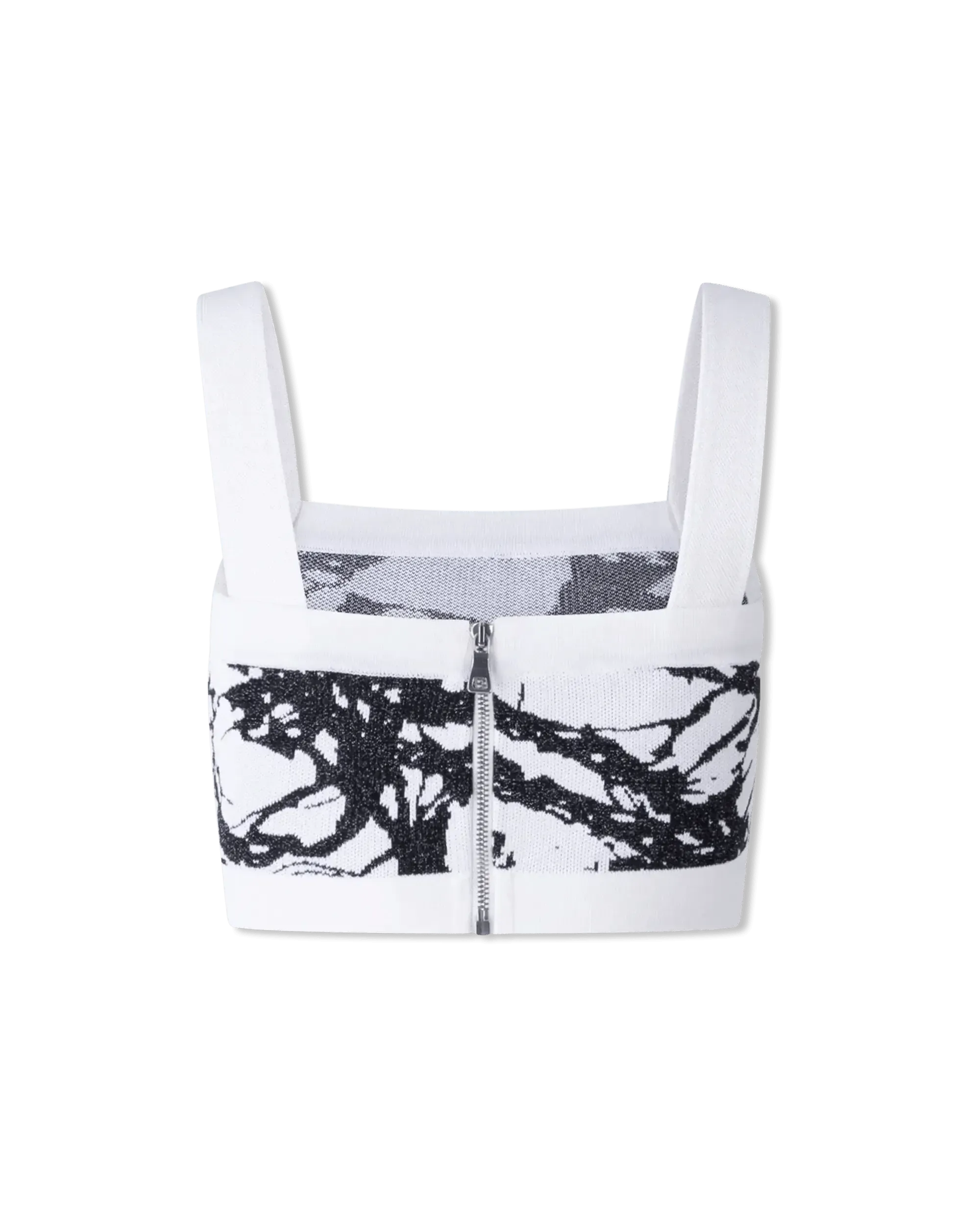 Marble Print Crop Top