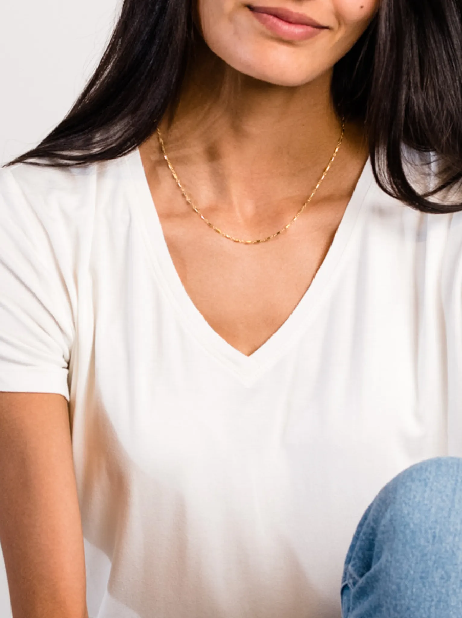 Meghan Drapey V-Neck Tee