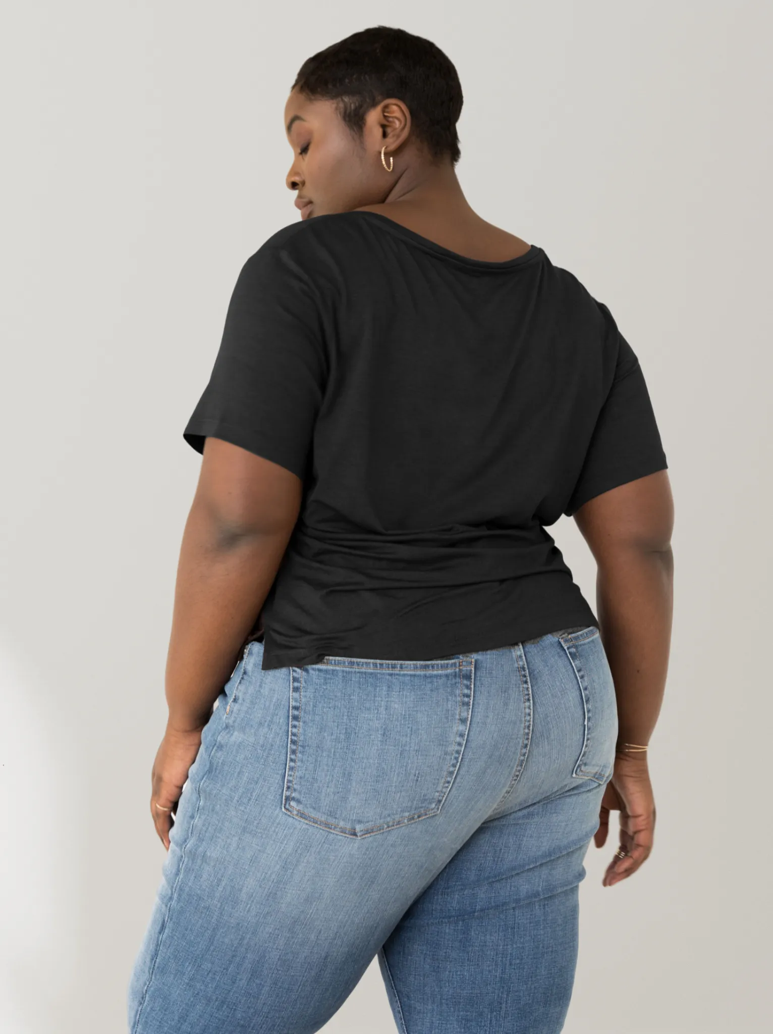 Meghan Drapey V-Neck Tee