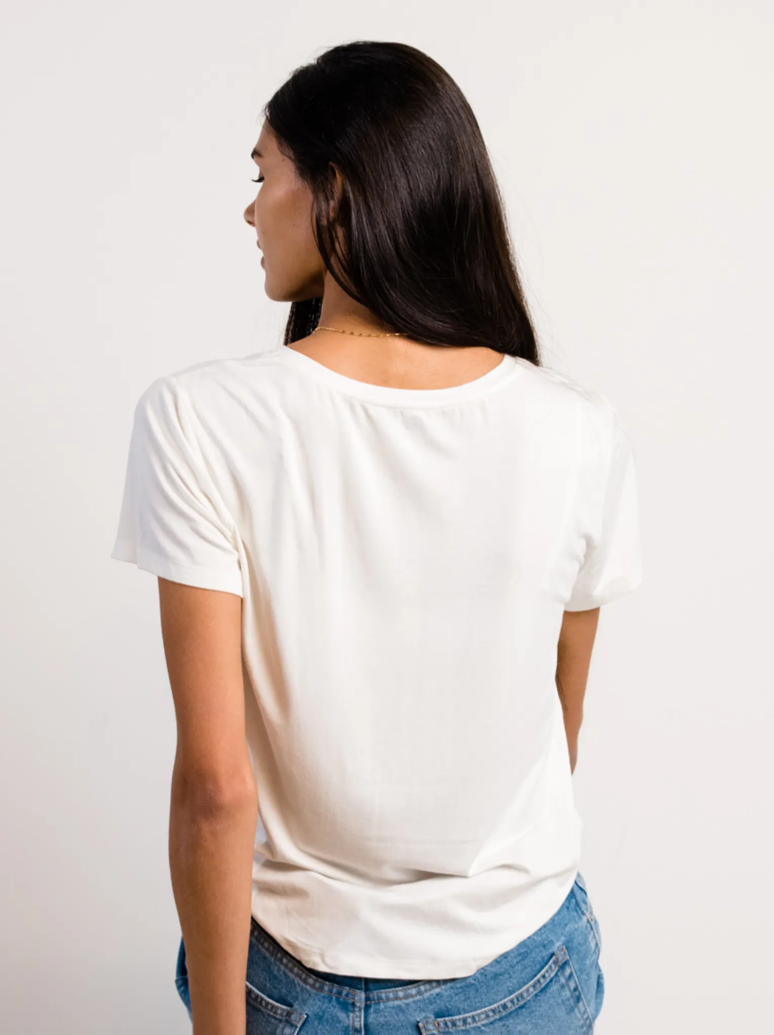 Meghan Drapey V-Neck Tee