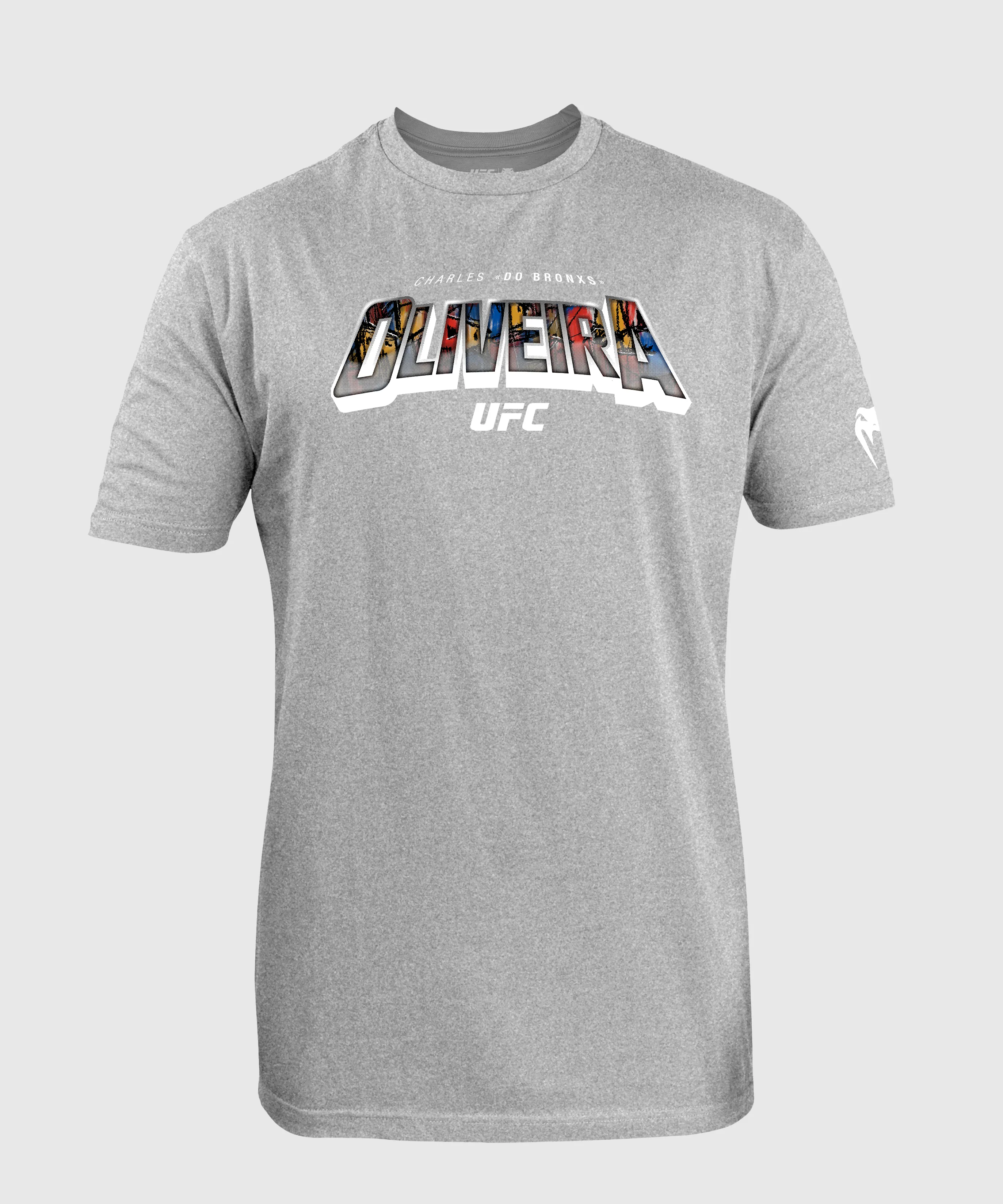 Men's UFC Unrivaled by Venum Heather Grey Charles Oliveira T-Shirt