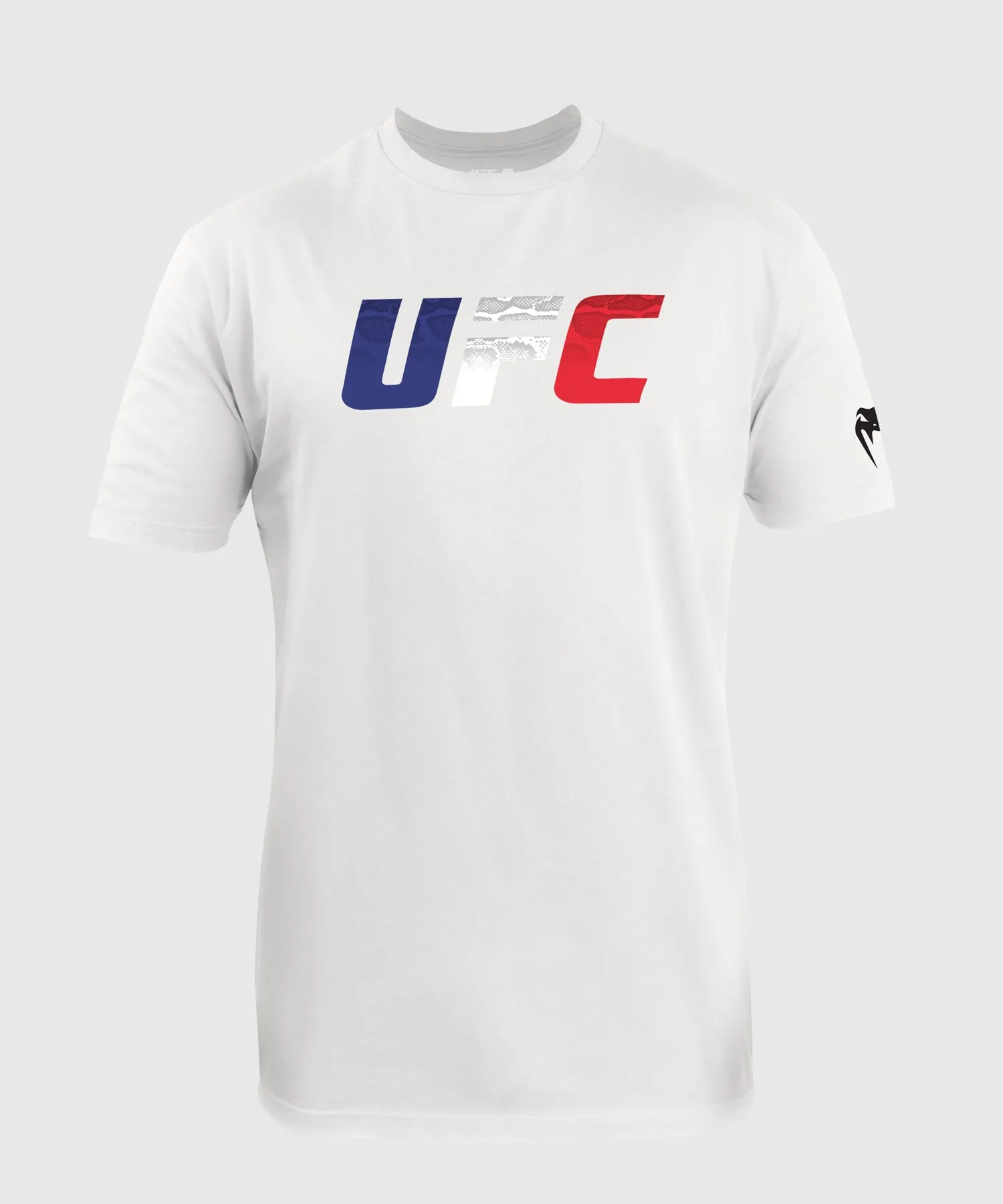 Men's UFC Unrivaled by Venum White French Flag T-Shirt