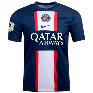 Nike Paris Saint-Germain Home Jersey w/ Ligue 1 Champion Patch 22/23 (Midnight Navy/White)
