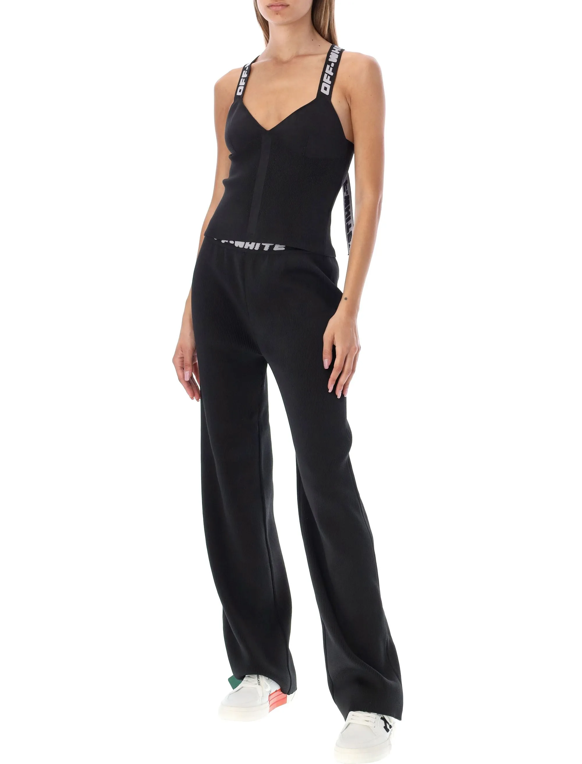 Off-White V-Neck Sleeveless Top