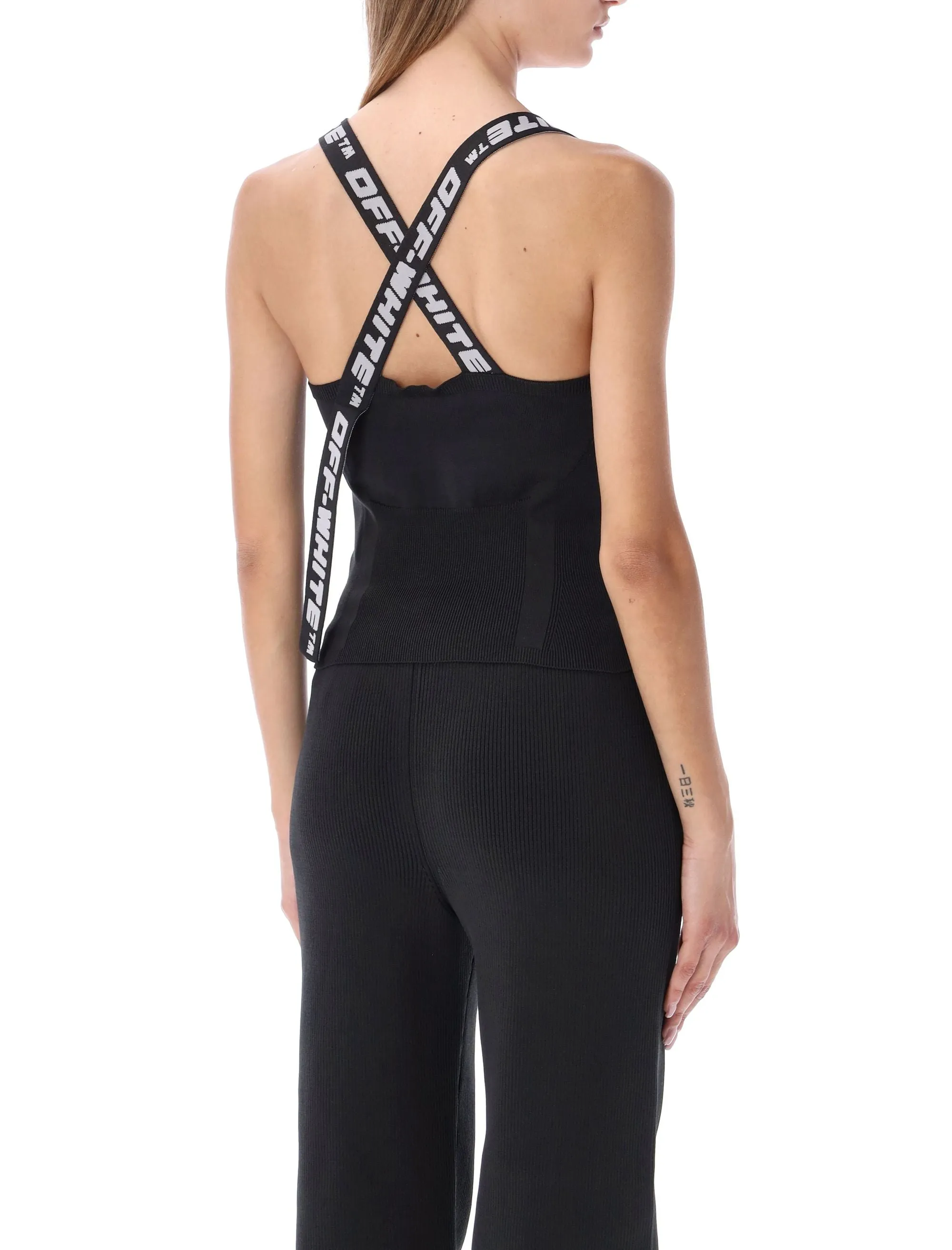 Off-White V-Neck Sleeveless Top