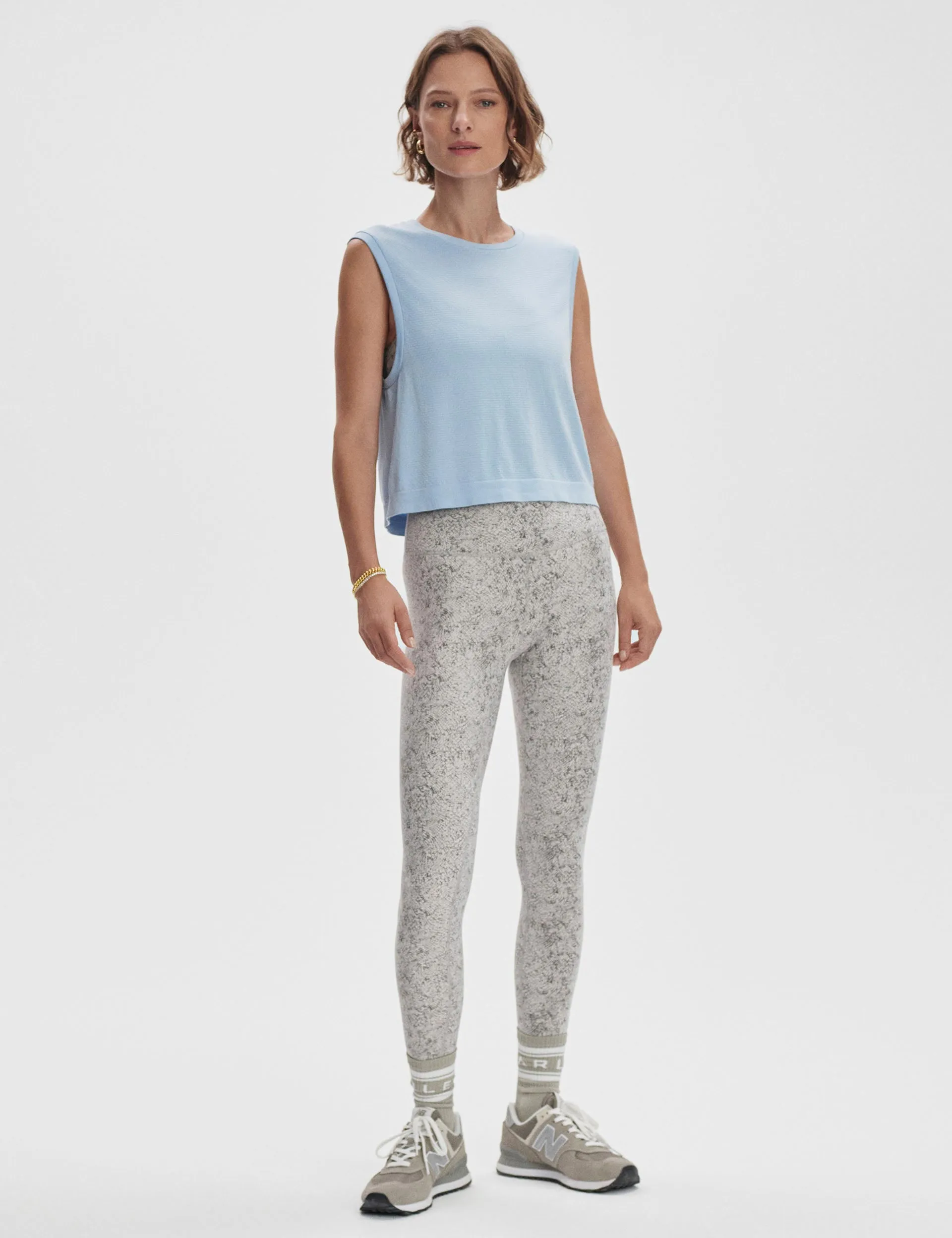 Page Seamless Crop Tank - Cashmere Blue