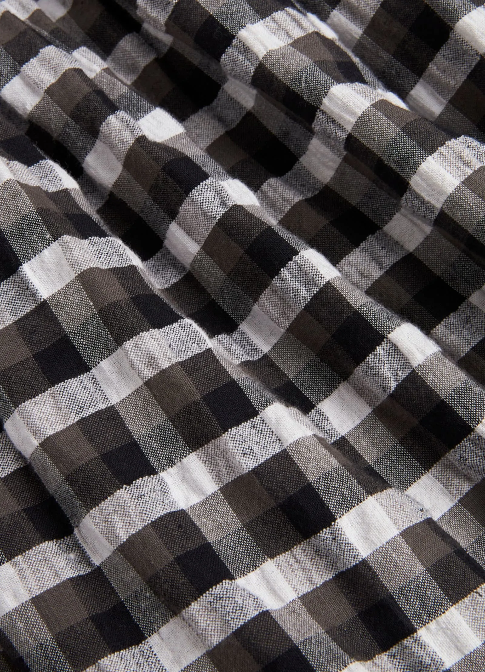 Portofino Gingham Short  - Black