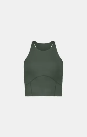 Pulse Crop Tank - Women's ARMY GREEN