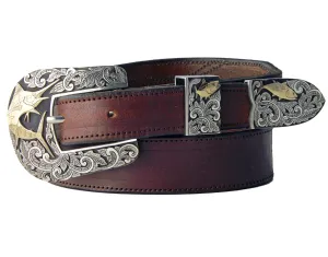 Richard Stump Marlin Chasing Tuna Buckle Set 1.0