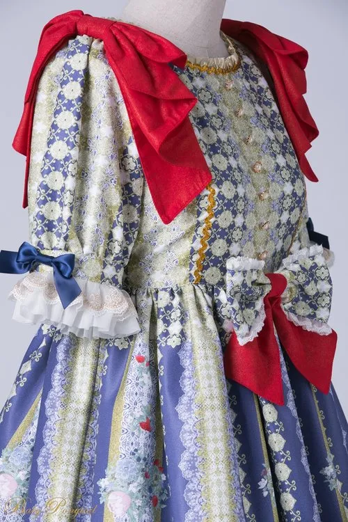 Rococo Bouquet Onepiece in Dark Blue