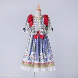 Rococo Bouquet Onepiece in Dark Blue