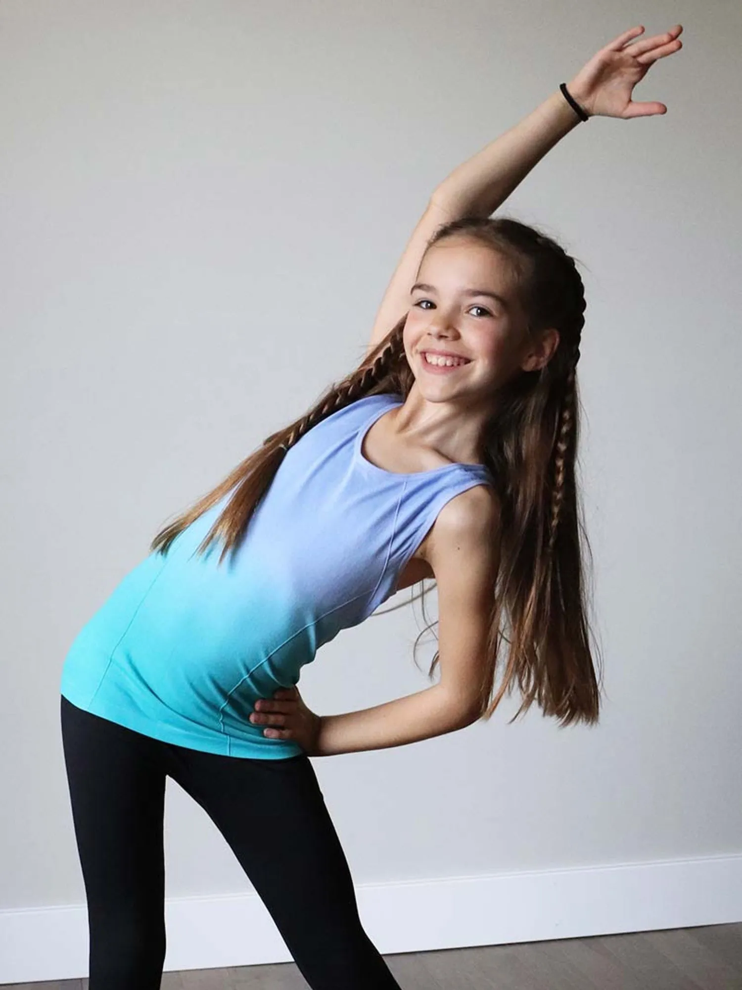 Seamless Activewear Tank Top - Periwinkle Turquoise