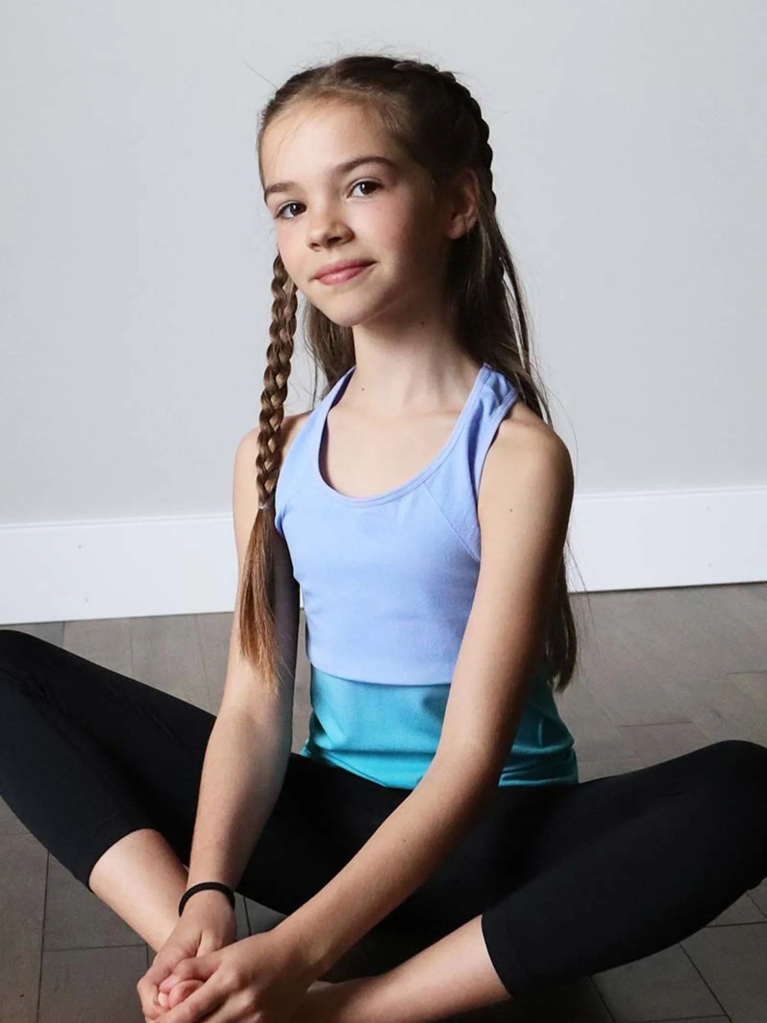 Seamless Activewear Tank Top - Periwinkle Turquoise
