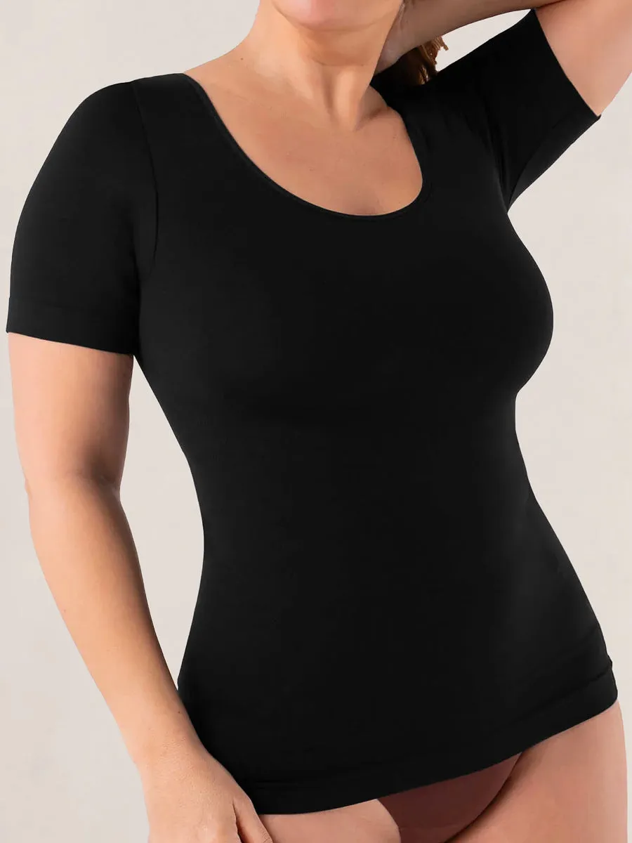 Shapermint Essentials All Day Every Day Short Sleeve Shaping T-Shirt