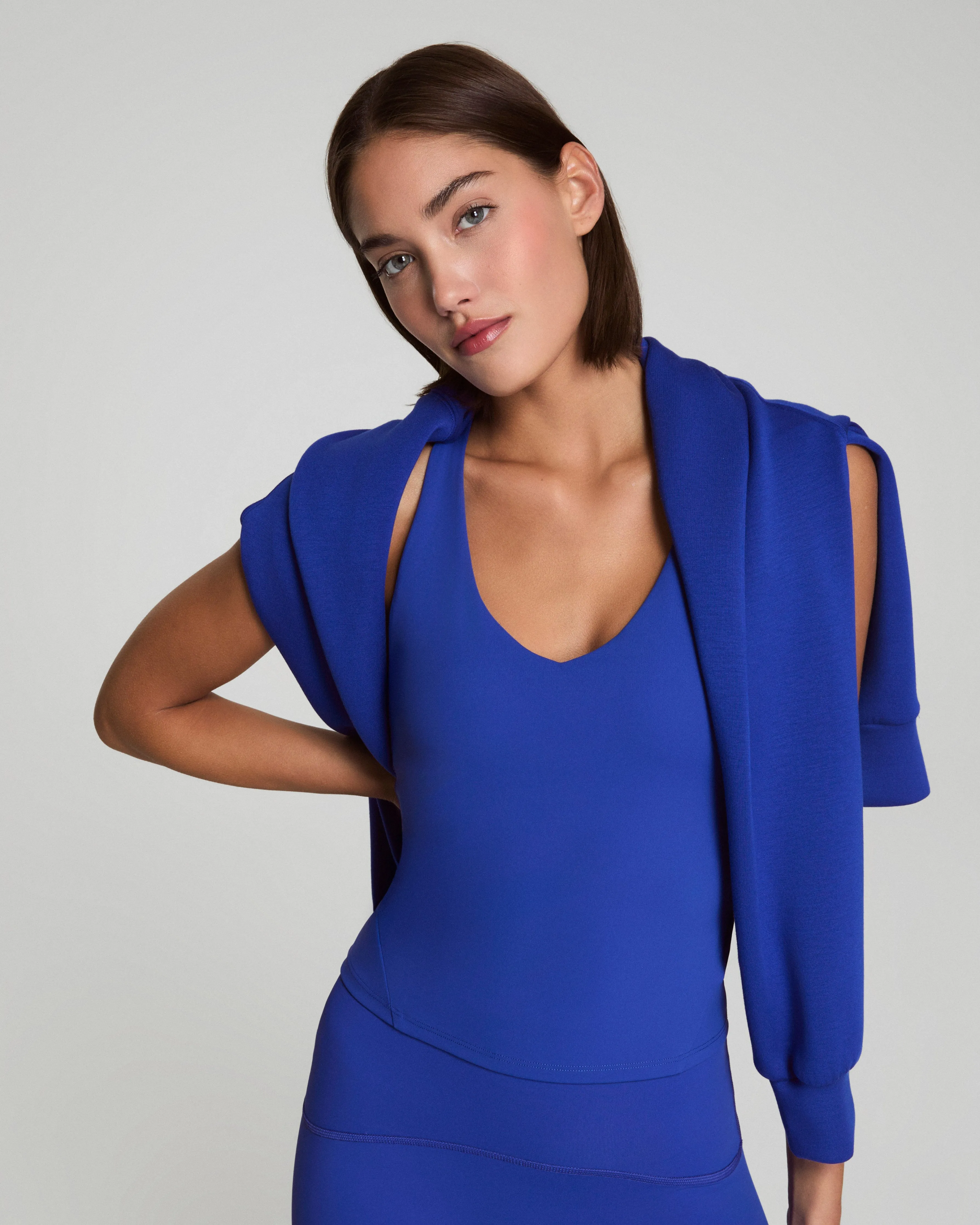 SPANX® Get Moving V-Neck Shelf Tank