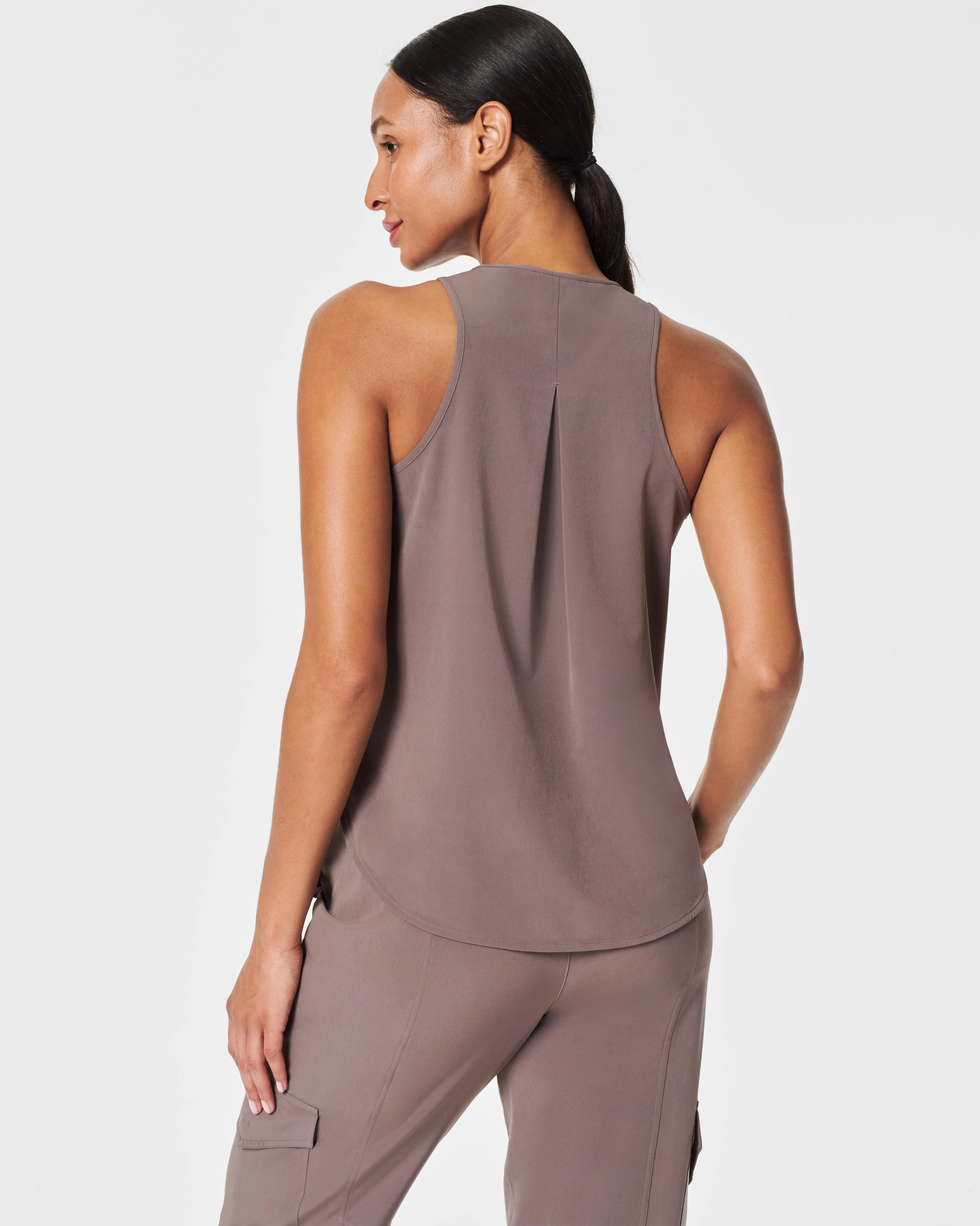 SPANX® On the Move Curved Hem Tank